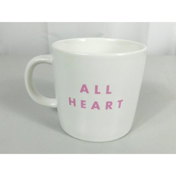 Caribou Coffee Geometric Heart White Coffee Mug All HEART 2016 Ceramic 12 oz - Picture 5 of 10